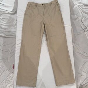 L.L.Bean Classic‎ Fit Khaki Chino Pants Women’s Size 10 Regular 100% Cotton